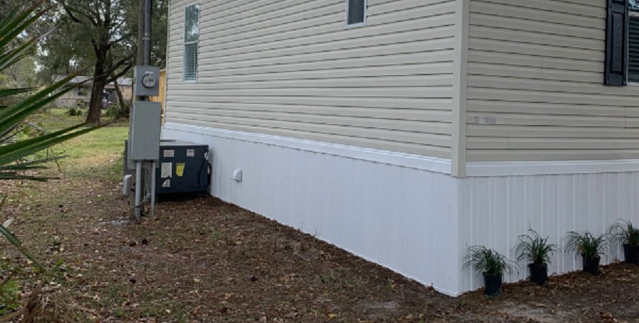 Mobile home foundation certification for a VA loan in Georgia.